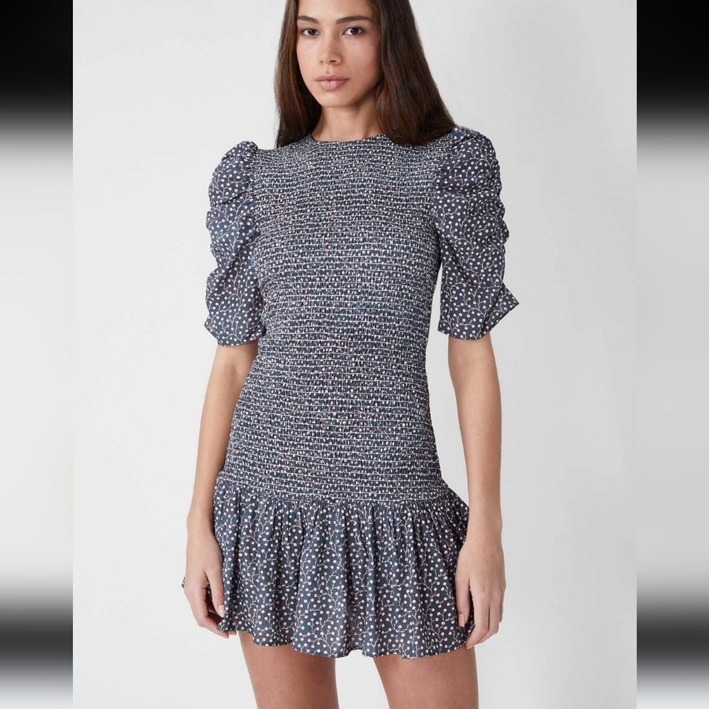 French Connection Elao Drape smock dress size xs
